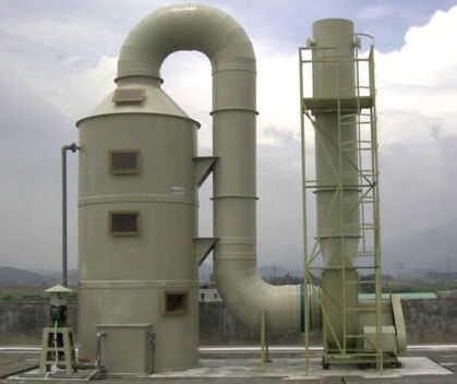 玻璃鋼凈化塔的制作原材料選用及主體結構 玻璃鋼凈化塔